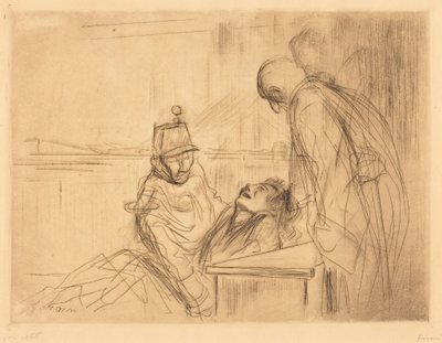 Ájulás a meghallgatáson (ájulás a meghallgatáson) alkotó: Jean-Louis Forain
