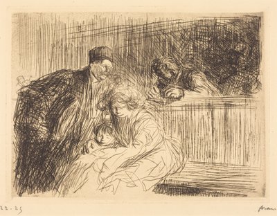 Az ügyvéd az alperessel beszél (második tábla) alkotó: Jean-Louis Forain