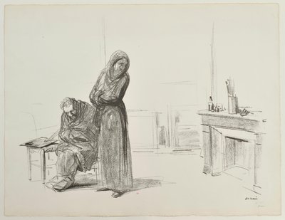 [Szereplők egy műhelyben] alkotó: Jean-Louis Forain