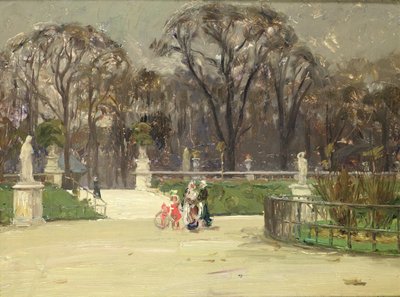 A Jardin du Luxembourgban (olaj, vászon) alkotó: Jean Louis Lefort