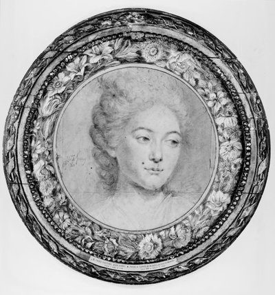 Gabrielle de Rochefort, de Montillet grófnő portréja alkotó: Jean-Marc Nattier
