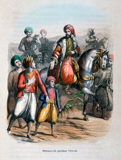 Mehmet Ali alkirálynak kikiáltott, 1805-1847 alkotó: Jean Adolphe Beauce