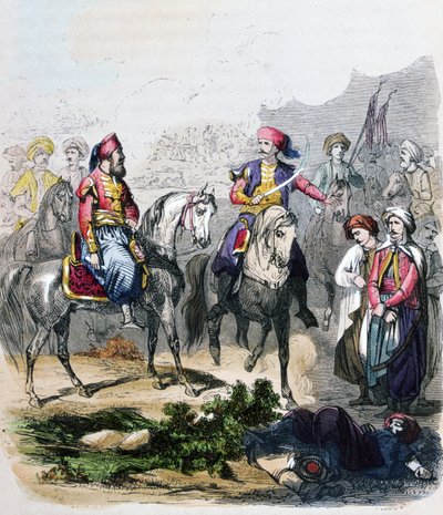 A nezib-i csata (Nisib, Nizib, Nizip) június 24. alkotó: Jean Adolphe Beauce