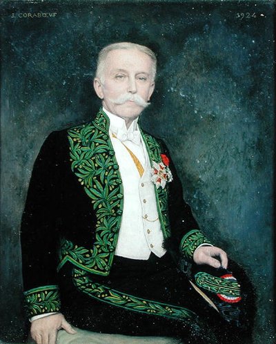 René Bazin (1853-1932) portréja 1924 (olaj, vászon) alkotó: Jean Alexandre Coraboeuf