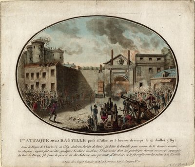 A Bastille megtámadása 1789. július 14-én alkotó: Jean Alexis Cornu