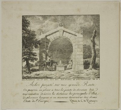 Autópálya menti menedékprojekt alkotó: Jean Antoine Alavoine