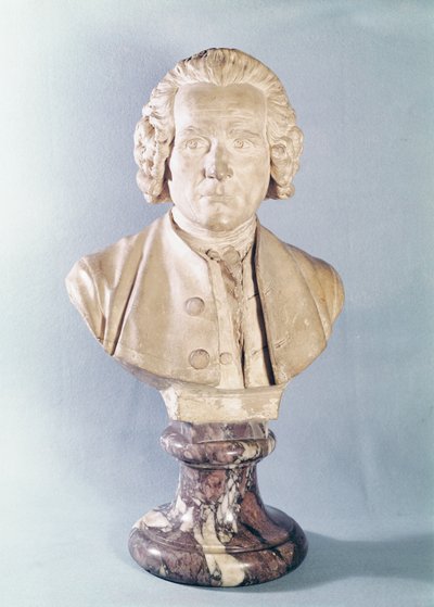 Jean-Jacques Rousseau (1712-78) mellszobra (márvány) alkotó: Jean Antoine Houdon