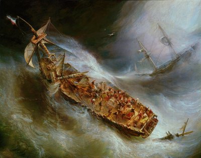 Desse bordeaux-i kapitány és a Columbus holland hajó között létrejött adományozási szerződés. alkotó: Jean Antoine Theodore Gudin