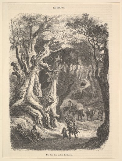 Kilátás a Morvan-erdőben, 1837-66. alkotó: Jean Antoine Watteau