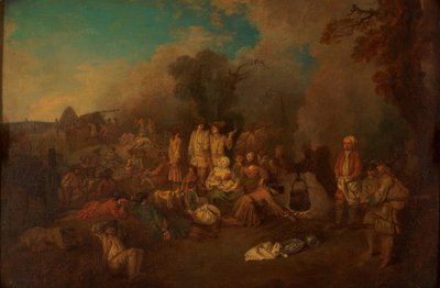 Bivouac alkotó: Jean Antoine Watteau