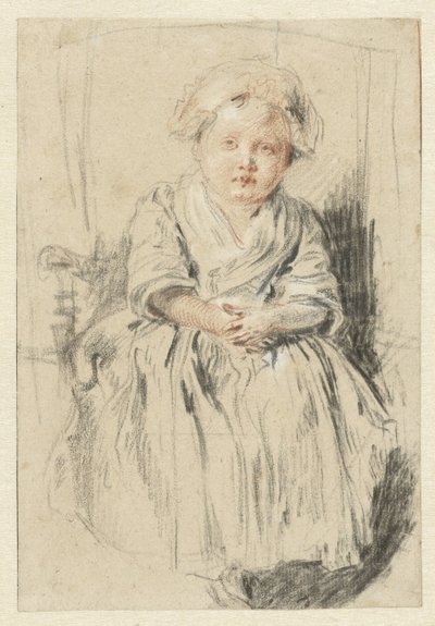 Gyermek ül egy széken alkotó: Jean Antoine Watteau