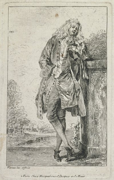 Divatfigurák: Acconde Standing Man alkotó: Jean Antoine Watteau