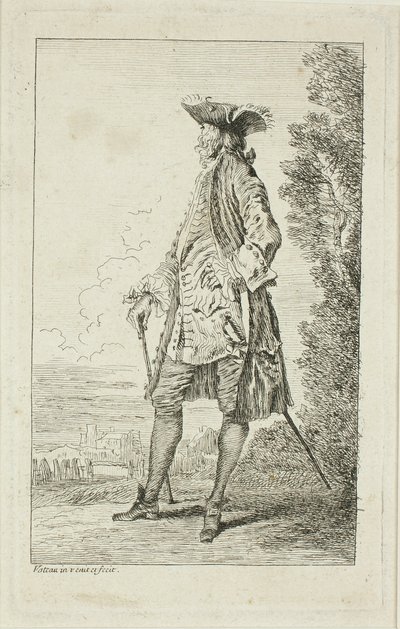 Mód figurák alkotó: Jean Antoine Watteau
