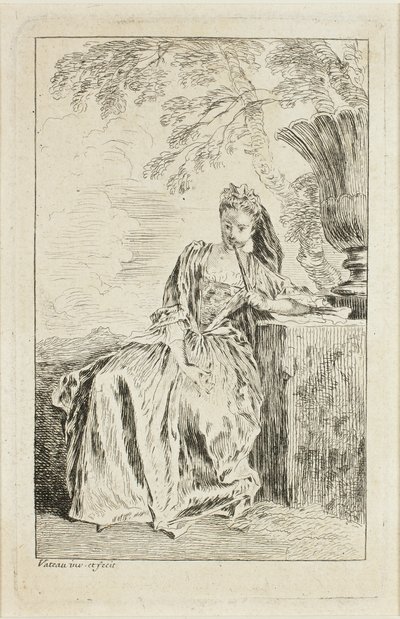 Mód figurák alkotó: Jean Antoine Watteau