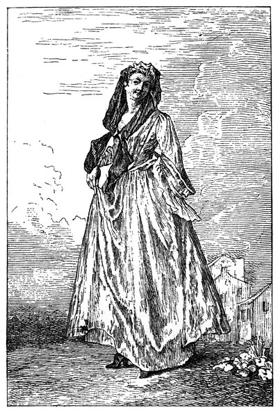 Francia jelmez, 1885. alkotó: Jean Antoine Watteau