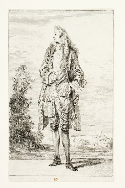 úriember, mellényben alkotó: Jean Antoine Watteau