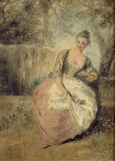 Az aggódó sáska, 1716-1720 alkotó: Jean Antoine Watteau