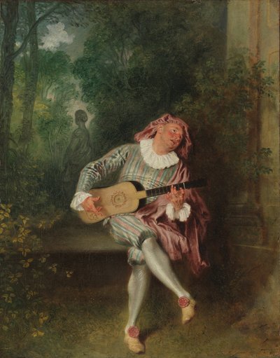 Mezzetin, 1718-20 körül (olaj, vászon) alkotó: Jean Antoine Watteau