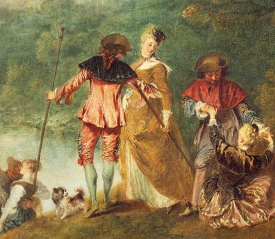 Zarándoklat Cythera szigetére, más néven Embarkation for Cythera (Cythere) alkotó: Jean Antoine Watteau
