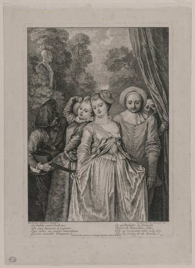 A ruhák olaszok, 1715-1716. alkotó: Jean Antoine Watteau