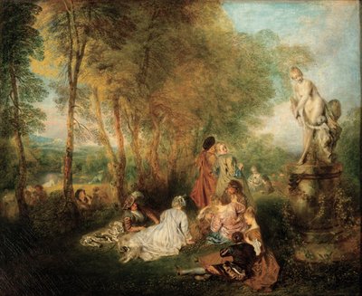 A szeretet ünnepe, kb. 1718-1719 alkotó: Jean Antoine Watteau