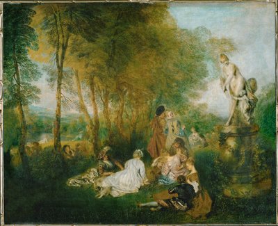 A szerelmespárt alkotó: Jean Antoine Watteau