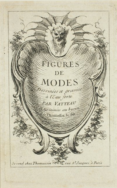 Címlap, a Figures de modes-ból alkotó: Jean Antoine Watteau