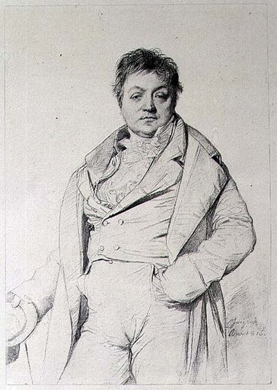 Egy férfi portréja alkotó: Jean Auguste Dominique (after) Ingres
