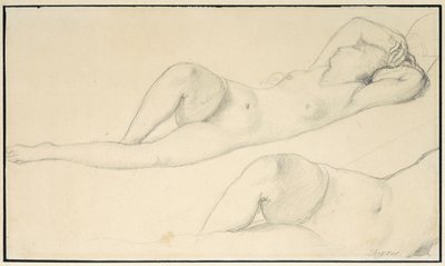 Egy fekvő női akt, alkotó: Jean Auguste Dominique Ingres