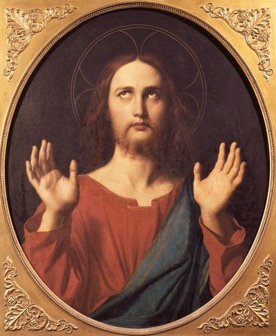Krisztus, Jean Auguste Dominique Ingres (1780-1867), olaj, vászon, 80x66 cm. alkotó: Jean Auguste Dominique Ingres