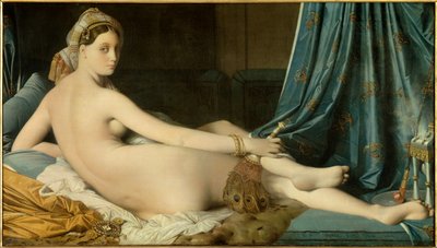 Jean Auguste Dominique Ingres (1780-1867) Grande Odalisque festménye 1814 Dim. 0,91 x 1,62 m - Grande Odalisque. Dominique Ingres (1780-1867) festménye alkotó: Jean Auguste Dominique Ingres