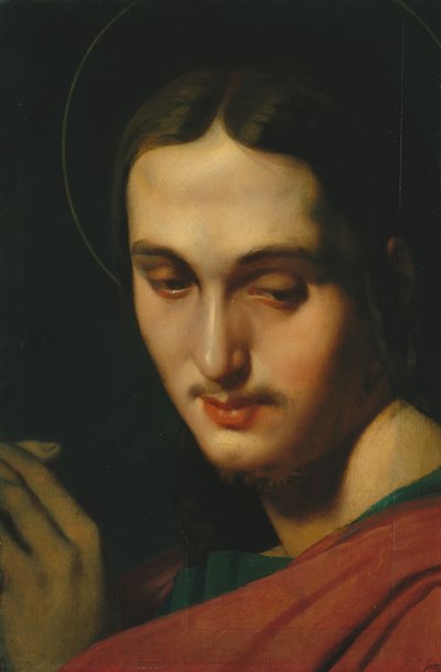 Szent János evangélista feje. alkotó: Jean Auguste Dominique Ingres