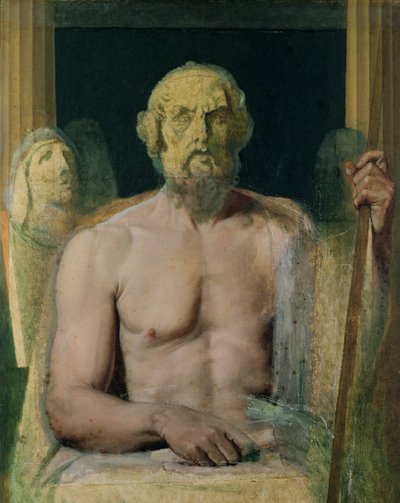 Homérosz, Homérosz apoteózisának tanulmánya, 1826-27 alkotó: Jean Auguste Dominique Ingres