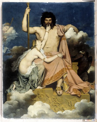 Jupiter és Thetis alkotó: Jean Auguste Dominique Ingres