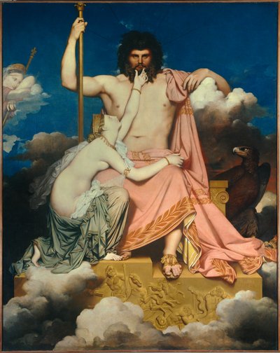 Jean Auguste Dominique Ingres (1780-1867) Jupiter és Thetis festménye 1811 V. 3,2x2,6 m Aix en Provence, Musee Granet alkotó: Jean Auguste Dominique Ingres