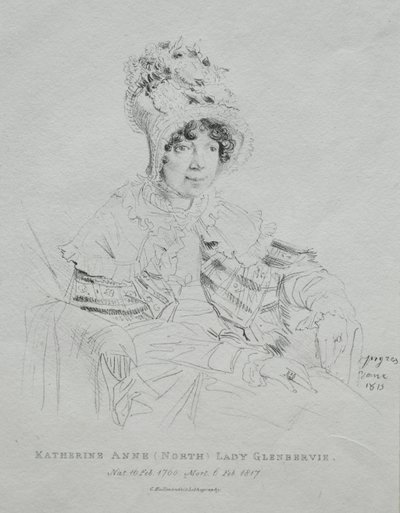 Katherine Anne Lady Glenbervie alkotó: Jean Auguste Dominique Ingres