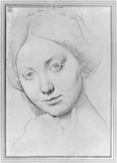 Louise de Broglie, Haussonville grófnője, 1842 körül (grafit papíron) alkotó: Jean Auguste Dominique Ingres