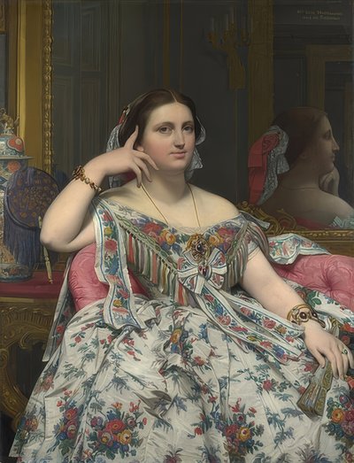 Madame Moitessier. 1856 alkotó: Jean Auguste Dominique Ingres