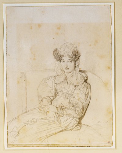 Marie Marcotte de Sainte Marie, Marcotte sógornője ... alkotó: Jean Auguste Dominique Ingres