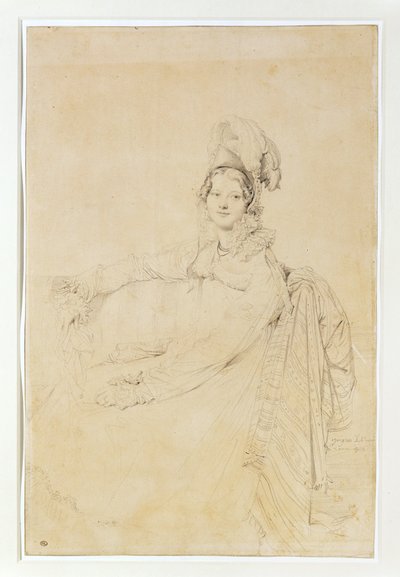 Mme. Destouches, született Armande Edmee Charton, a portré készítésének idején újdonsült felesége Destouches építésznek ... alkotó: Jean Auguste Dominique Ingres