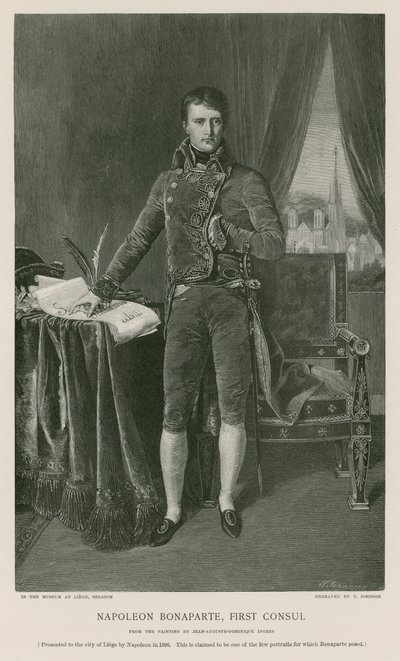 Bonaparte Napóleon, első konzul alkotó: Jean Auguste Dominique Ingres