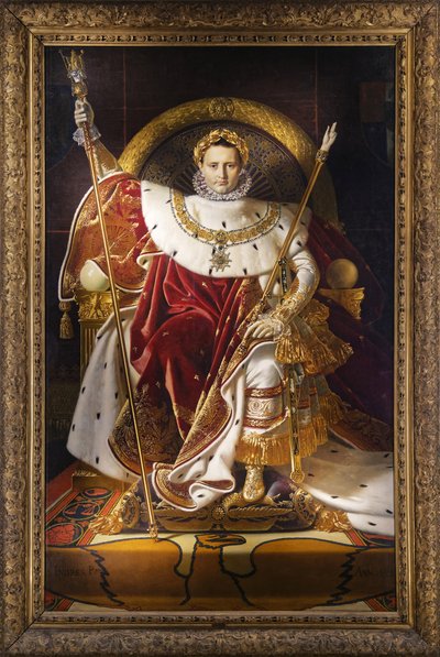 I. Napóleon a császári trónon, 1806 alkotó: Jean Auguste Dominique Ingres