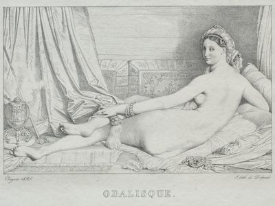 Odaliszk alkotó: Jean Auguste Dominique Ingres