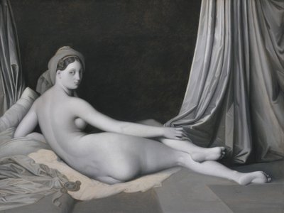 Odalisque in Grisaille, 1824–1834 (olaj, vászon) alkotó: Jean Auguste Dominique Ingres
