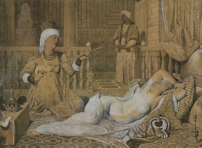 Odaliszk rabszolgával, 1858 alkotó: Jean Auguste Dominique Ingres