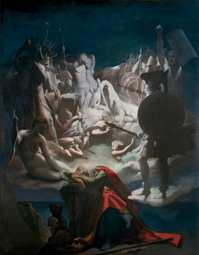 Ossian álma (festmény, vászon) alkotó: Jean Auguste Dominique Ingres