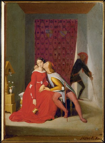 Paolo és Francesca (olaj, vászon) alkotó: Jean Auguste Dominique Ingres
