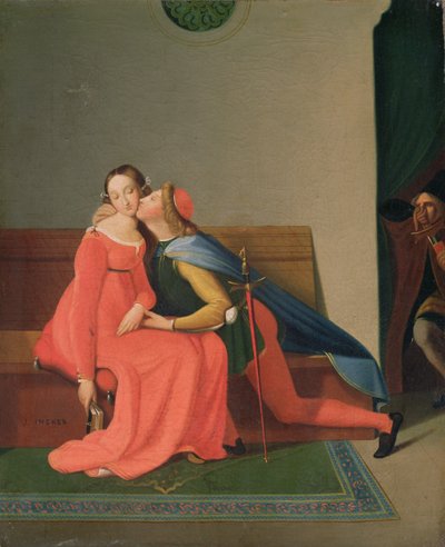 Paolo és Francesca alkotó: Jean Auguste Dominique Ingres