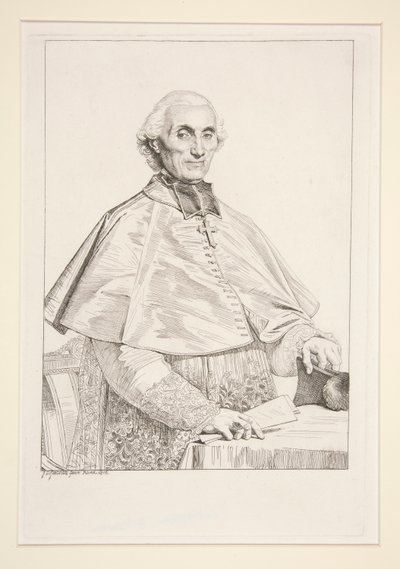 Gabriel Courtois de Pressigny portréja alkotó: Jean Auguste Dominique Ingres