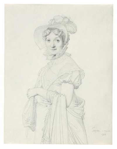Egy fiatal nő portréja alkotó: Jean Auguste Dominique Ingres